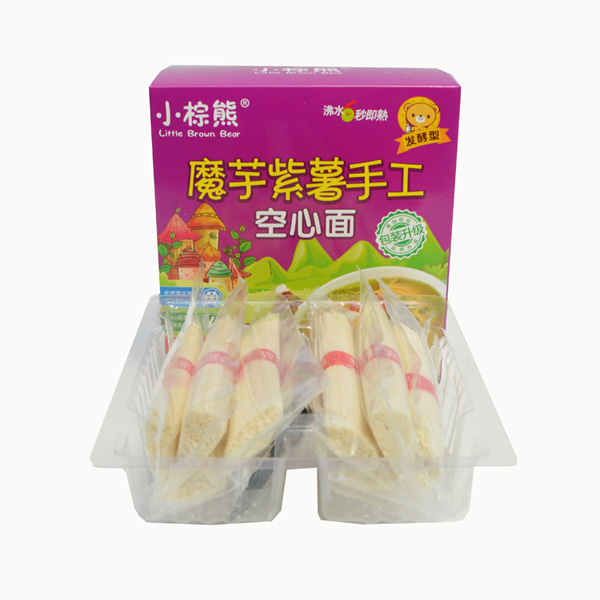 小棕熊魔芋紫薯空心面盒裝內(nèi)袋