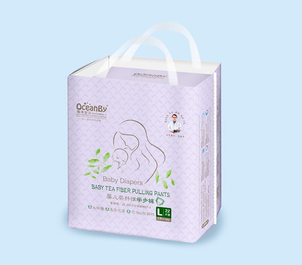 海洋寶貝嬰兒茶纖維學步褲L22片-小包
