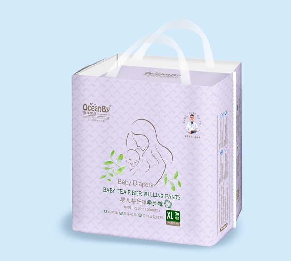 海洋寶貝嬰兒茶纖維學步褲XL30-中包