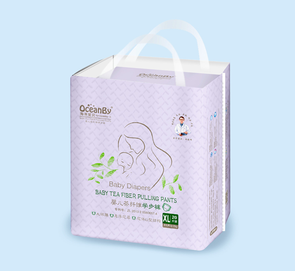 海洋寶貝嬰兒茶纖維學步褲XL20片-小包