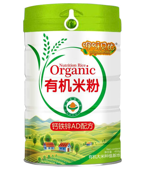 咿呀貝比鈣鐵鋅AD配方有機(jī)米粉