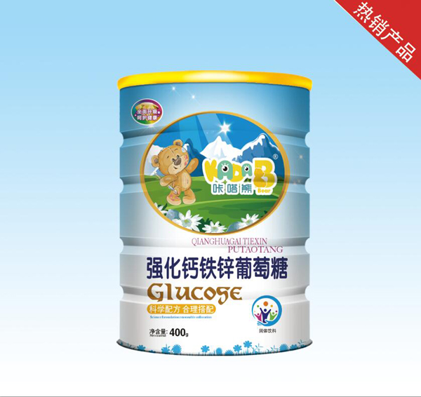 咔嗒熊強化鈣鐵鋅葡萄糖400克