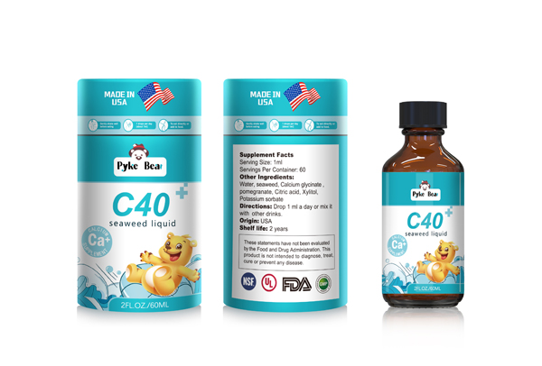 派克熊牌C40海藻飲液(鈣滴劑)