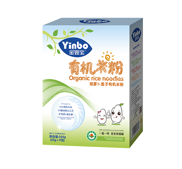 金嬰寶有機米粉-胡蘿卜蓮子 盒裝