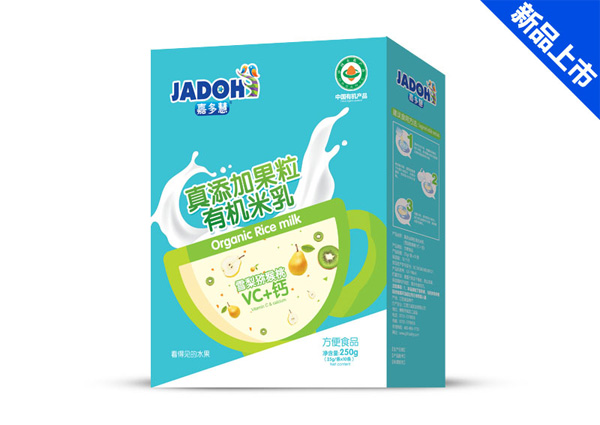 嘉多慧真添加蔬菜有機米乳(盒)-雪梨獼猴桃