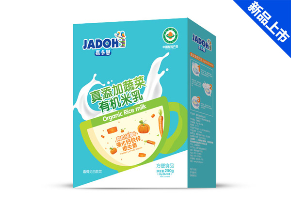 嘉多慧真添加蔬菜有機米乳(盒)-南瓜胡蘿卜