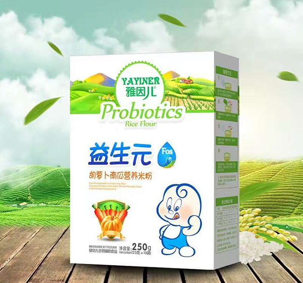 雅因兒益生元胡蘿卜南瓜營養(yǎng)米粉