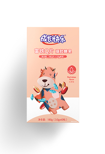 成長(zhǎng)快樂(lè)富鐵Q片凝膠糖果