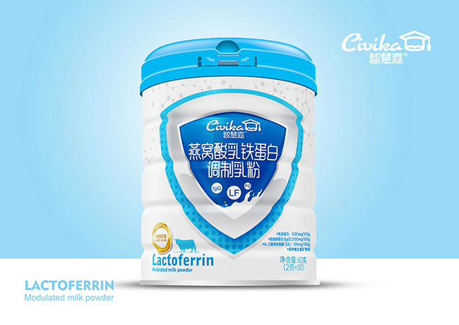 智慧嘉燕窩酸乳鐵蛋白調(diào)制乳粉