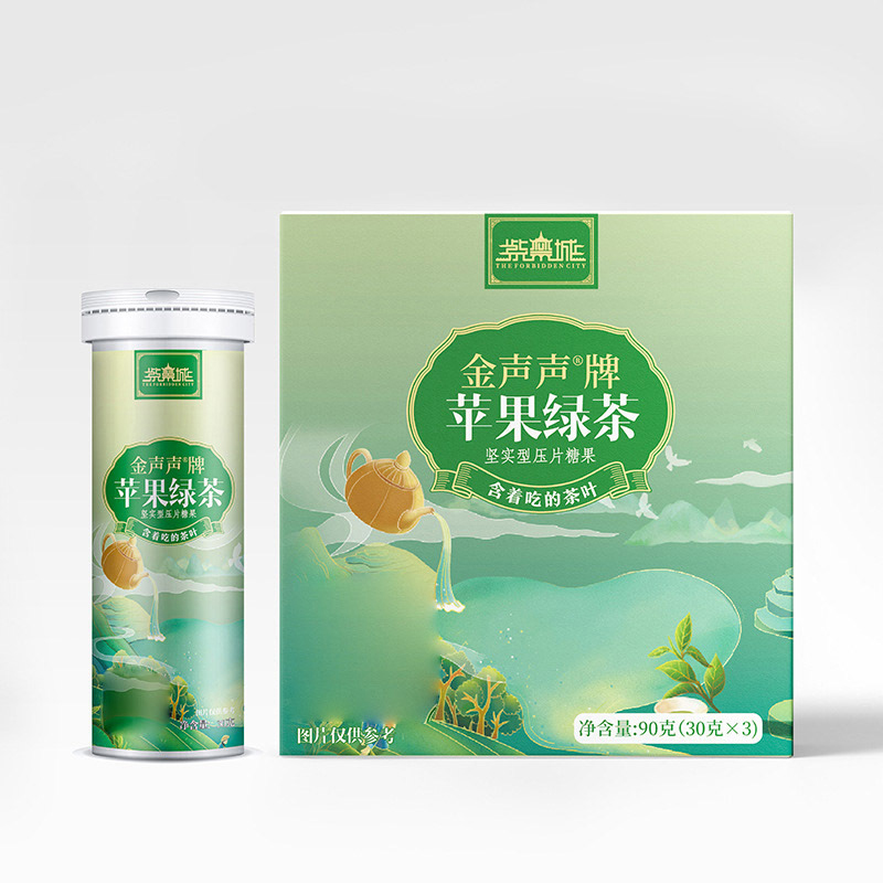紫禁城金聲聲牌蘋(píng)果綠茶