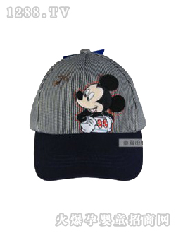 米奇兒童帽灰色