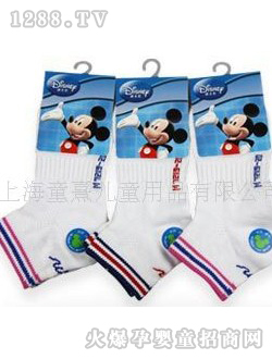 米奇寶寶運(yùn)動(dòng)薄棉襪