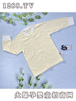 迪迪60支雙面面片印花長袖對襟上衣