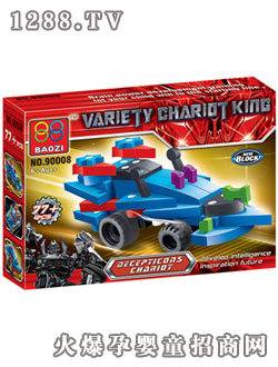 恒信百變戰(zhàn)車王-霸天虎戰(zhàn)車積木