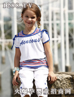 小毛蟲春夏裝海軍系列寬吊帶女裝