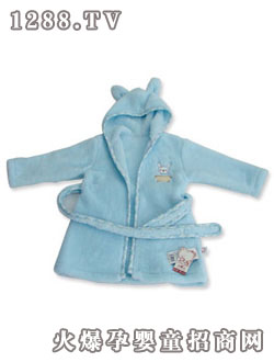 欣樂兒長耳朵兔子連帽浴袍