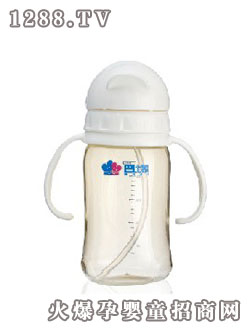 巴比象自動(dòng)握把企鵝飲水瓶230ml