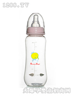 貝美天使9安高級弧形感溫奶瓶MA629