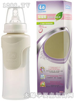 樂(lè)樂(lè)寶貝食品級(jí)硅膠防脹氣奶瓶