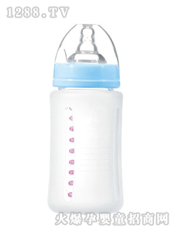 愛(ài)心柔軟防燙玻璃奶瓶120ML