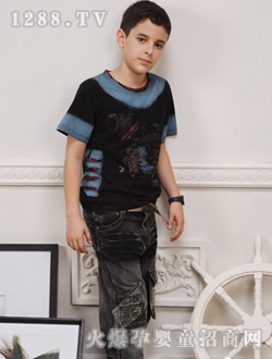 托尼艾米男童夏裝套裝L中號