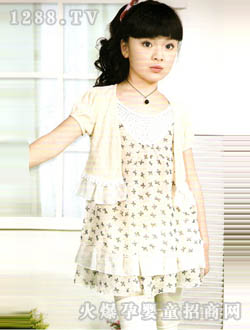 ������Ůͯ�װ�ɫ��ȹ