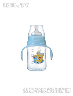 快樂寶兒雙柄自動(dòng)奶瓶藍(lán)色