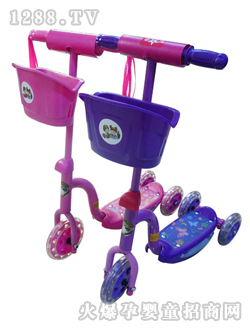 葫蘆娃兒童滑板車(chē)粉紅色藍(lán)色