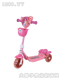 葫蘆娃兒童滑板車(chē)粉紅可愛(ài)
