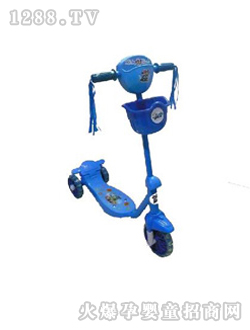 葫蘆娃兒童滑板車(chē)帶彩帶和框