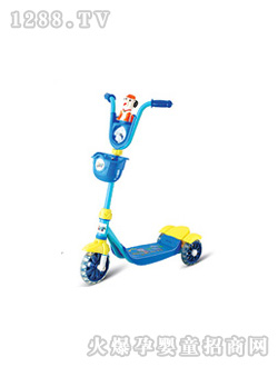 葫蘆娃兒童滑板車(chē)U型車(chē)把藍(lán)色