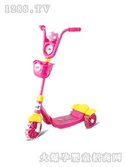 葫蘆娃兒童滑板車(chē)U型車(chē)把紅色