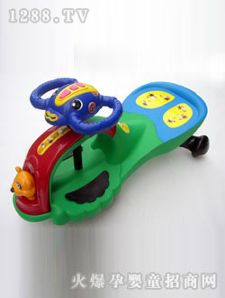 小寶小貝8字動(dòng)物手把扭扭車