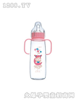 貝帝熊有柄大方圓奶瓶