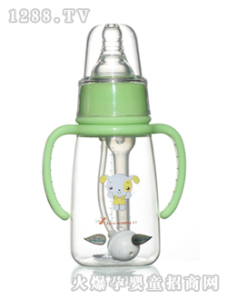 方形防脹氣有耳自動感溫奶瓶