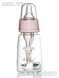 方形防脹氣自動感溫奶瓶