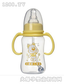 日康帶把手奶瓶140ml