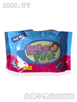 舒爾潔嬰兒濕巾藍色包裝