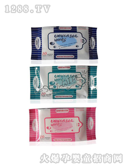 舒爾潔嬰兒濕巾紫色包裝