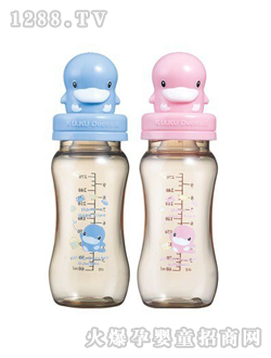 酷咕鴨造型PES防脹氣寬口葫蘆奶瓶