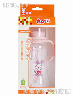 可兒280ml葫蘆形吸管奶瓶