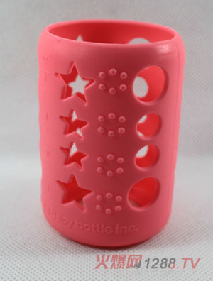 晶致愛(ài)紅色奶瓶套