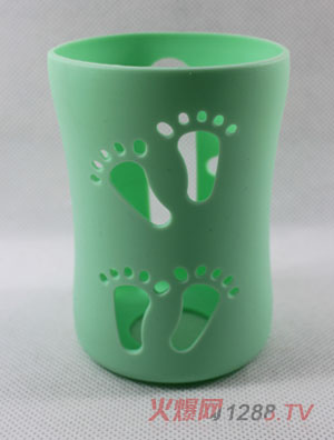 晶致愛(ài)綠色奶瓶套