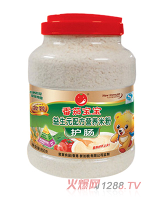 番茄寶寶益生元護(hù)腸米粉850g