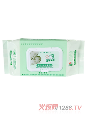 哈佛寶寶愛幼寶·嬰幼兒護(hù)膚柔濕巾80片