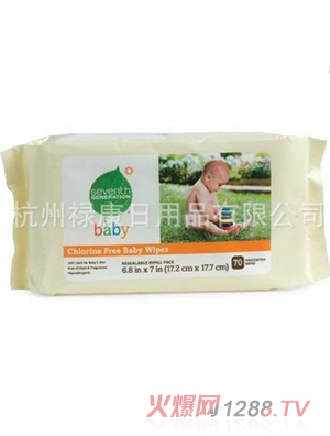 70片裝無酒精清潔護(hù)理嬰兒濕巾