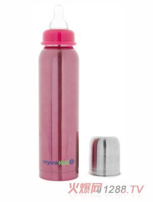 歐可滋不銹鋼標(biāo)口奶瓶粉9oz