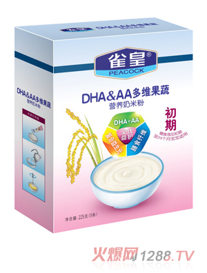 雀皇225g多維果疏營(yíng)養(yǎng)奶米粉(初期)