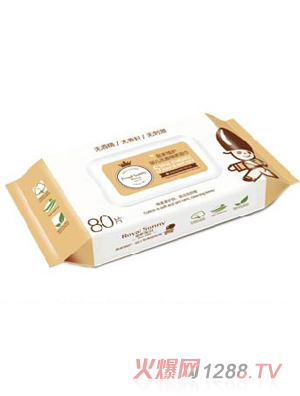 皇家寶貝嬰兒無香棉柔濕巾80片