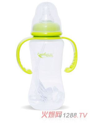 欣苗8安標(biāo)口異形PP奶瓶240ml